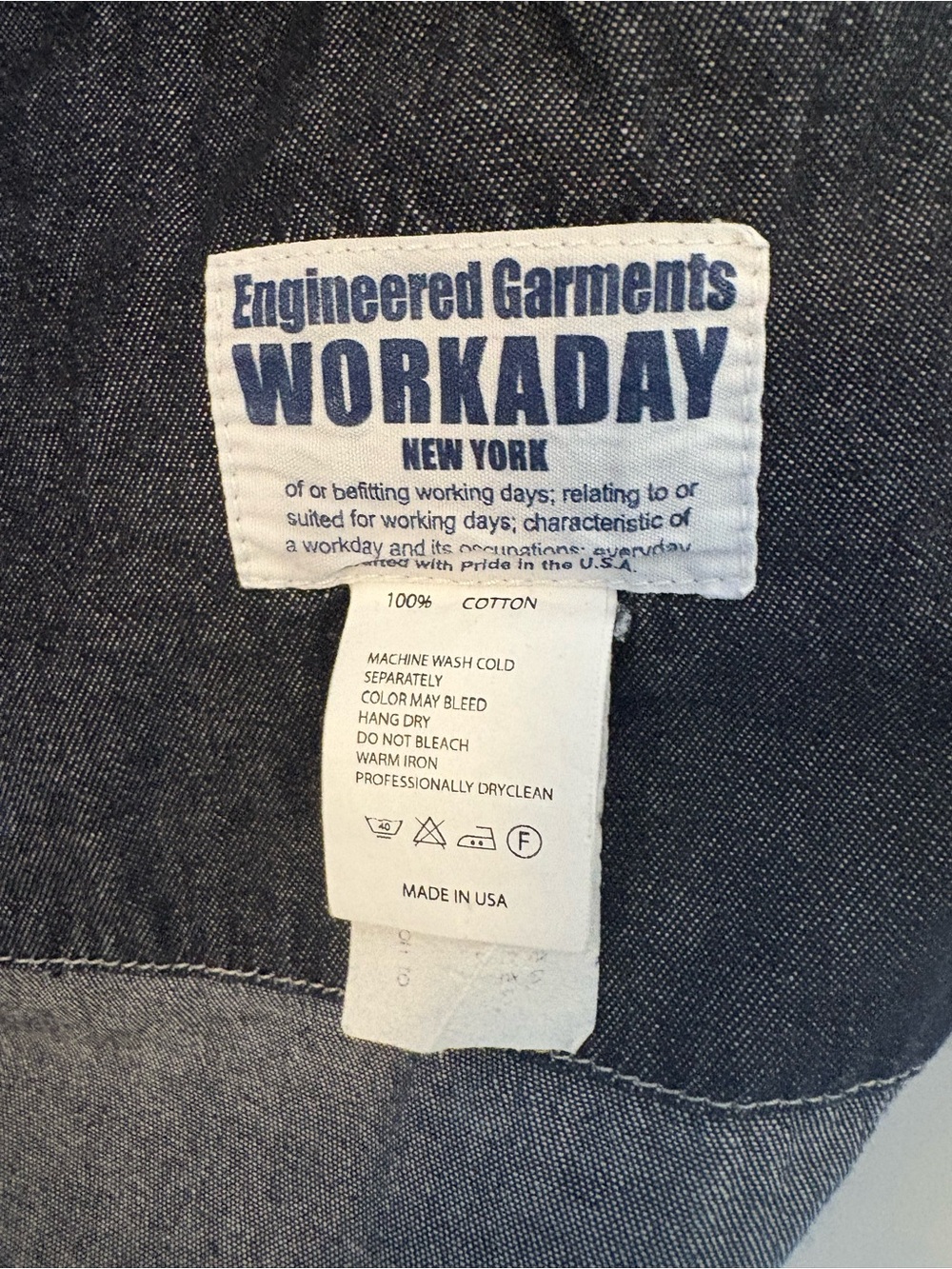 Engineered Garments Made in USA Denim Chore Jacket - Picture 6 of 9